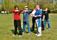 Bogensportschtze im Wettkampf